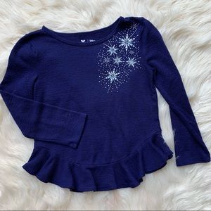 ❤️Disney Frozen❤️Girls 5❤️Long Sleeve Knit Shirt